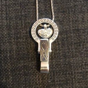 NWT Brighton Badge Clip Necklace